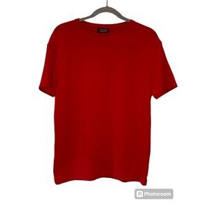 Zara Mens Sweater Top Red Large
